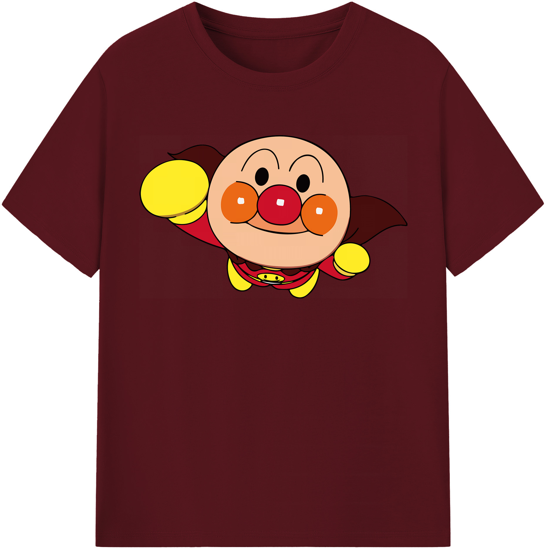 （画像用） アンパンマン Anpanman 綿100％半袖Tシャツ（フロントプリント）